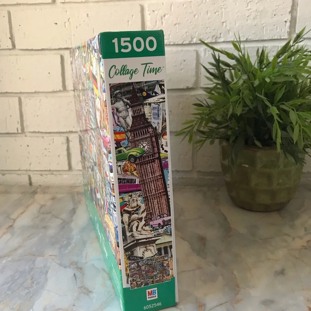 Europe Collage Time 1500 Piece Puzzle